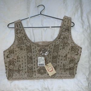 New; never worn. Beaded crop top;RAGA